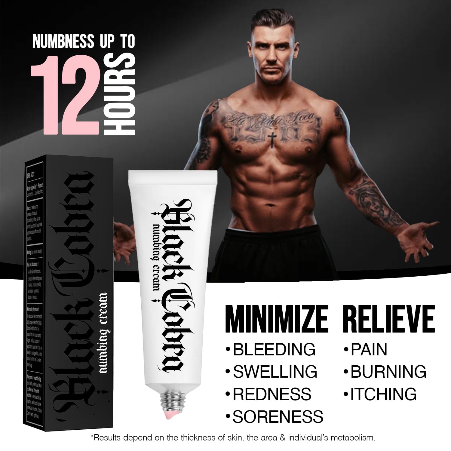 TATTOO NUMBING CREAM 'NUMBER 25' - BlackCobraSupply.com